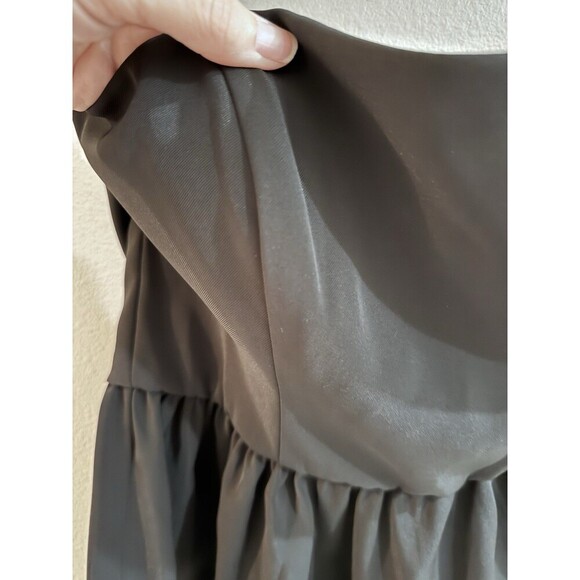 French Connection Black Strapless Peplum Top Sz 10 NEW Dressy Going Out Top $88 - Picture 3 of 6